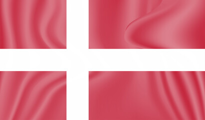 Fototapeta premium Grunge Denmark flag. Denmark flag with waving grunge texture.