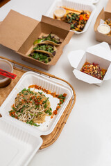 Assortment of Takeout Meals