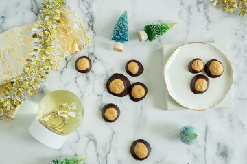 Christmas Buckeye and Pretzel Treats