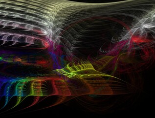 Imaginatory fractal background Image