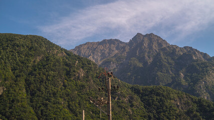 Beautiful Georgian mountains , Summer time