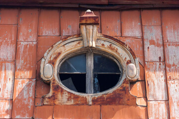 Abandoned palace with a piano in Bratoszewice, Poland 