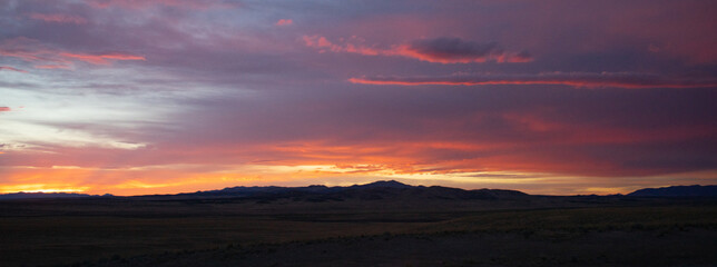 Sunset over the Little Sahara Recreation Area, Utah