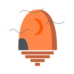 Abstract art arch and moon, crescent and lines, painting background. Modern trendy art. Colorful boho vector illustration hand drawn isolated