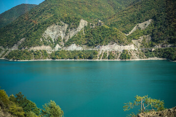 Beautifull mountain lake in Georgia 