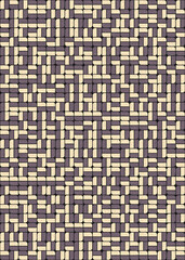 Abstract Geometric Pattern generative computational art illustration