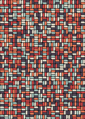 Abstract Geometric Pattern generative computational art illustration