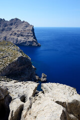 Fototapeta na wymiar The Cape Formentor in Mallorca island, Spain
