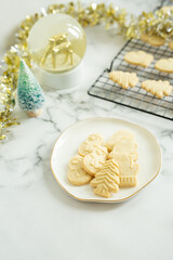Christmas Shortbread Sugar Cookies