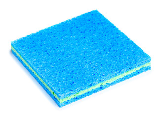 Cellulosic cleaning rags on white background isolation