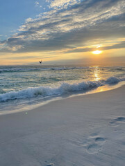 sunset on the Destin, Florida beach 