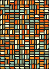 Abstract Geometric Pattern generative computational art illustration