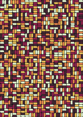Abstract Geometric Pattern generative computational art illustration