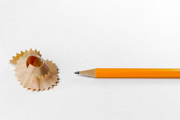simple pencil of isolated on white background