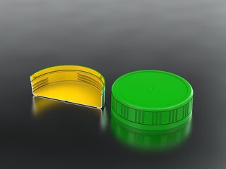 3d illustration of bottle cap isolated
