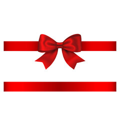 red bow and ribbon