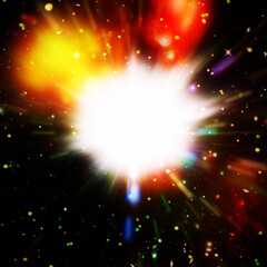 Big bang. Colorful. The elements of this image furnished by NASA.