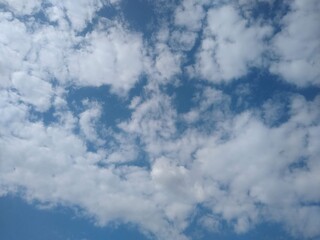 blue sky with clouds