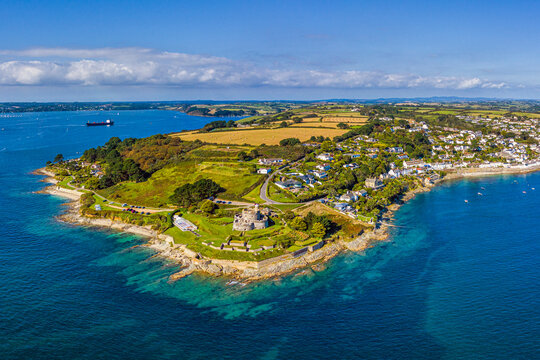 St. Mawes and St. Mawes Castle, near Falmouth, Cornwall