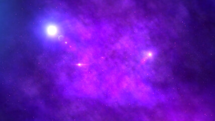 Space Universe With Stars And Galaxies
