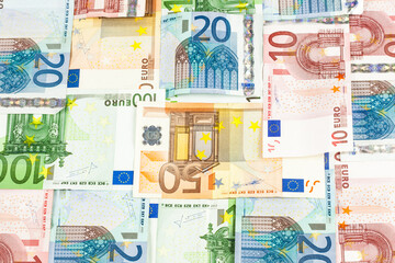 Background of Euro bills, pattern