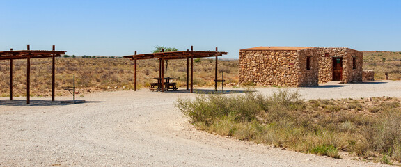 Picnic site in the Kgallagadi Transfrontier Park