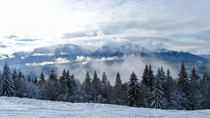 winter day in the mountains