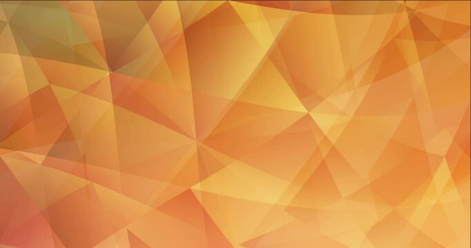 4K looping light orange polygonal video sample. Modern abstract animation with gradient. Slideshow for web sites. 4096 x 2160, 30 fps. Codec Photo JPEG.