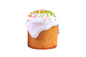 Easter cake and Easter eggs festive table setting traditional decor sweet treat. Happy easter holiday on the table meal snack outdoor top view copy space  food background rustic dessert 