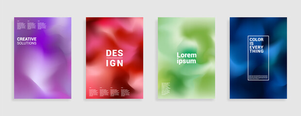 Minimal abstract pastel gradient covers. Background. Geometric future template for flyer, poster, brochure and invitation. Minimalistic colorful cover.