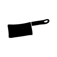 kitchen ax utensil silhouette style icon