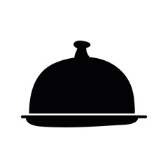 tray server utensil silhouette style icon