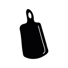 kitchen wooden board utensil silhouette style icon