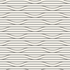 Seamless ripple pattern. Repeating vector texture. Wavy graphic background. Modern graphic design. Can be used as swatch for illustrator.