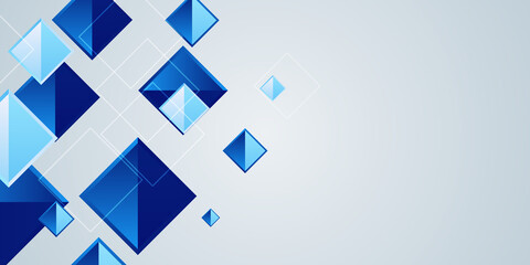 Abstract modern business tech geometrical white gold and blue with triangle square diamond background. illustration vector design. Vector illustration design for presentation, banner, cover, web