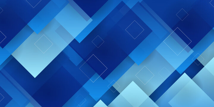 Modern business geometric background with blue polygons vector. Bright navy blue dynamic abstract vector background with diagonal lines. Light blue abstract background