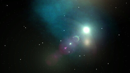 Fototapeta na wymiar Space Universe With Stars And Galaxies