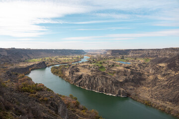 snake river canyon in Twin Falls Idaho