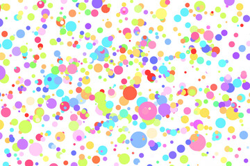 Fototapeta na wymiar Light multicolor background, colorful vector texture with circles. Splash effect banner. Glitter silver dot abstract illustration with blurred drops of rain. Pattern for web page, banner,poster, card