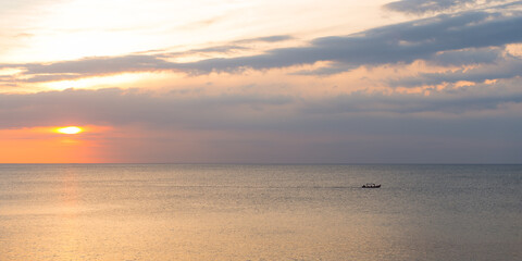 Lone Boat, Bali Sunset