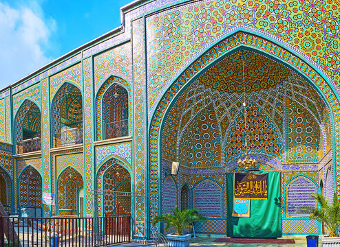 The iwan of Shrine of Syed Nasiruddin in Tehran