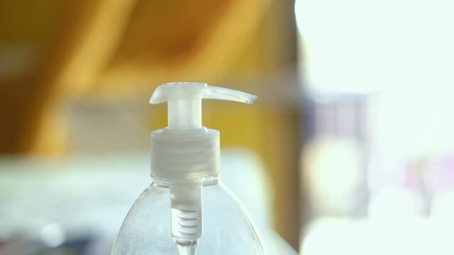 People sanitise hands with alcohol gel hand sanitizer disinfectant,covid19 pandemic disease infection
