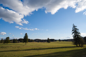 landscape with sky and clouds