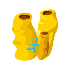 sponge coral sea life nature icon