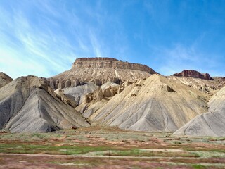 Utah mountains with blue sky