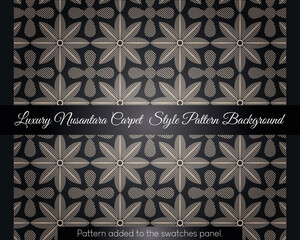 Luxury Nusantara Carpet Style Pattern Background