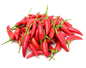 Fresh red pepper on white background