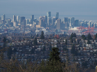 View of downtown Vancouver from Burnaby Mountain