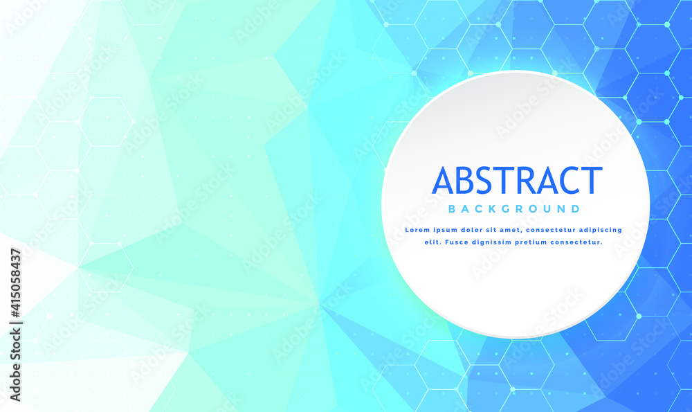Poster vector abstract science background. technology polygonal design. geometric abstract background with 