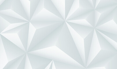 Vector Polygon Abstract Polygonal Geometric Triangle Background. Abstract white geometric 3D polygonal background. White geometric texture. Made in low poly technique. Cover design. Vector EPS10